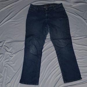 Ashley Stewart dark wash jeans